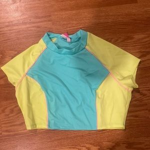 PINK Crop Top Swim Suit